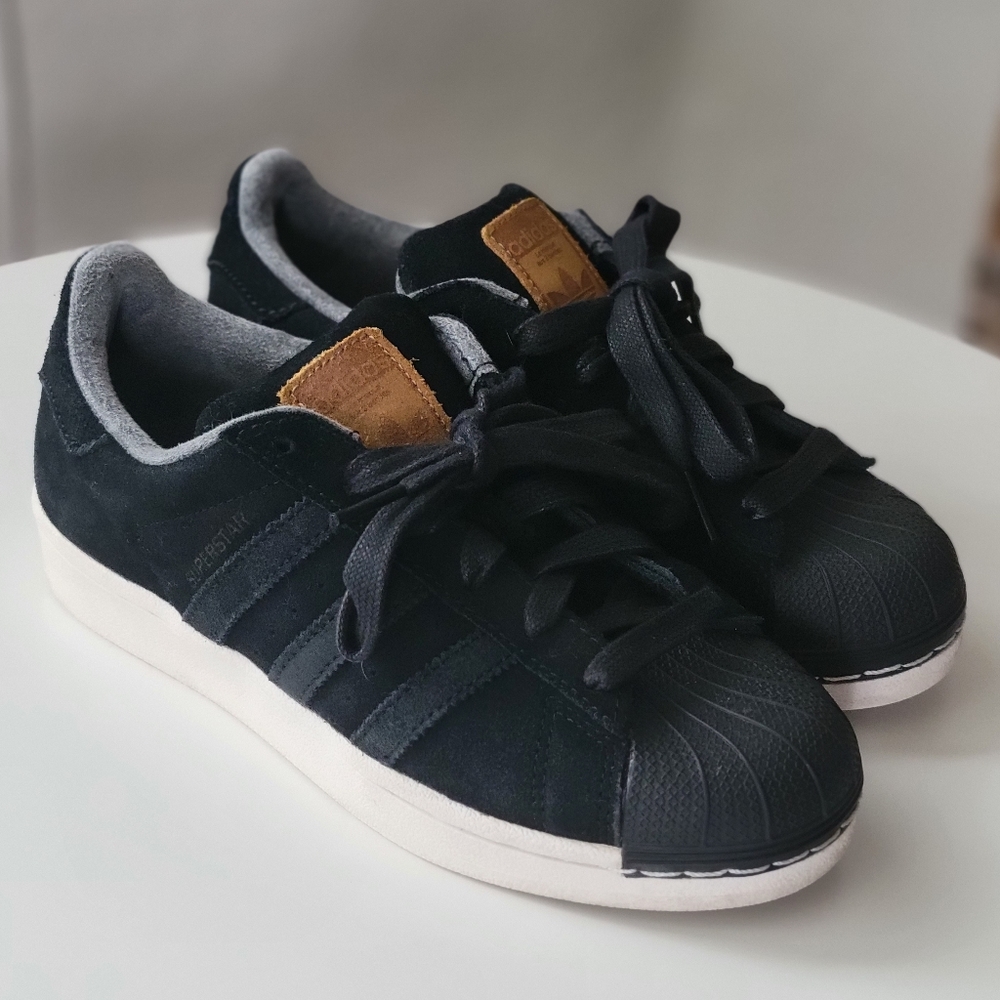 Adidas Black Suparstar Shoes